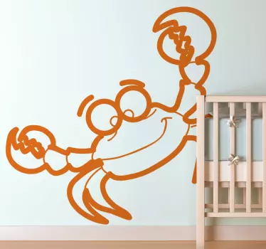 Autocolante infantil caranguejo - TenStickers