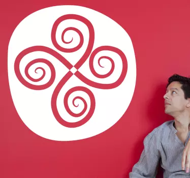 Adesivo de parede circular símbolo celta - TenStickers