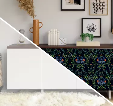 Vinil para móveis Ornamento folclórico colorido - TenStickers