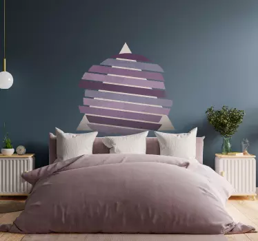 Autocolante decorativos de padrões abstratos Geométrica lavender - TenStickers