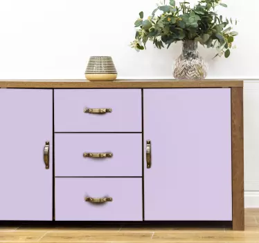 Autocolante decorativo de cores lisas digital lavender - TenStickers