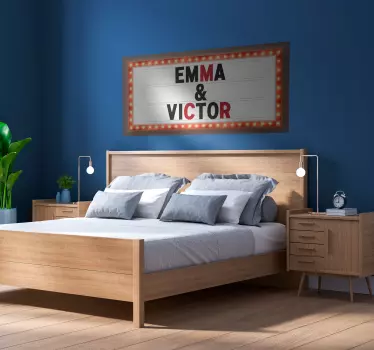 Autocolante theater marquee personalizado - TenStickers