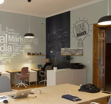 Autocolante de parede Quadro Preto - TenStickers
