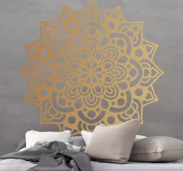 Vinil com padrões florais Mandala de arabescos de luxo - TenStickers