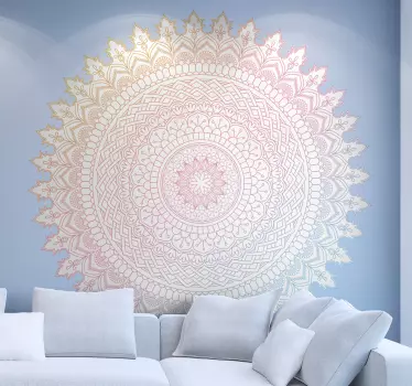 Adesivo de parede Mandala caleidoscópio - TenStickers