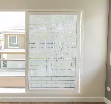 Tijolo janela textura parede decoração - TenStickers