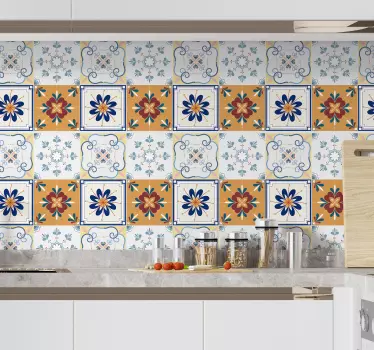 Adesivos azulejos Azulejo multicolorido - TenStickers