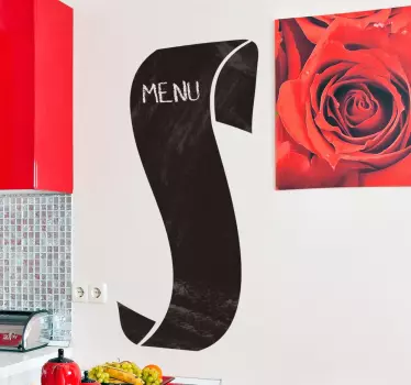 Vinil decorativo rol de menu - TenStickers