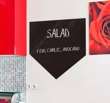 Vinil decorativo quadro preto ardósia ementa - TenStickers