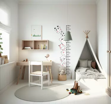 vinil decorativo de canções infantis do medidor de animais selvag - TenStickers
