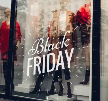 Vinil decorativo Black Friday montras - TenStickers