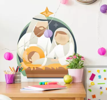 Autocolantes decorativos de Natal Natividade - TenStickers