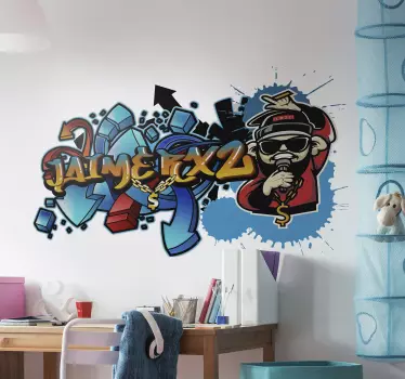 Autocolantes decorativos de arte Grafite personalizado - TenStickers