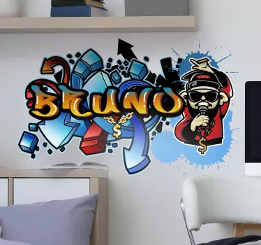 Autocolantes decorativos de arte Grafite personalizado - TenStickers