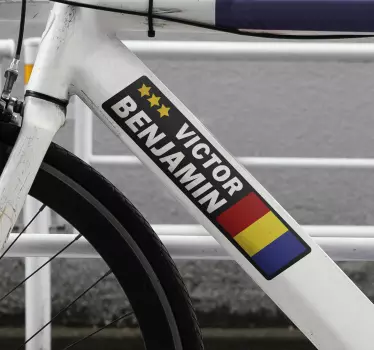 Bicicleta bandeira personalizável - TenStickers