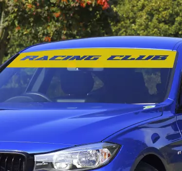 Autocolante carro viseira solar monocolor personalizável - TenStickers