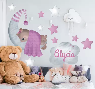 Vinil personalizado com um urso - TenStickers