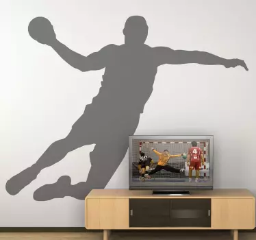 Autocolante decorativo jogador de andebol - TenStickers