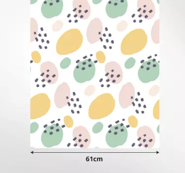 Vinil para móveis Formas de Vinil decorativoem tons pastel - TenStickers