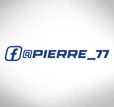 Autocolante para carro corrida facebook - TenStickers