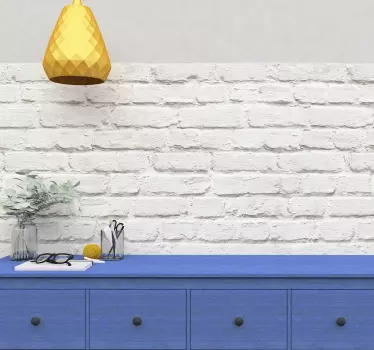 Autocolantes de estampados Tijolo branco - TenStickers