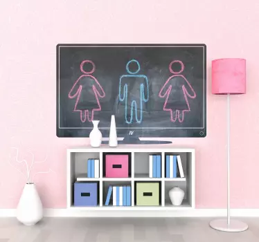 Adesivo de ardósia de televisão plasma - TenStickers