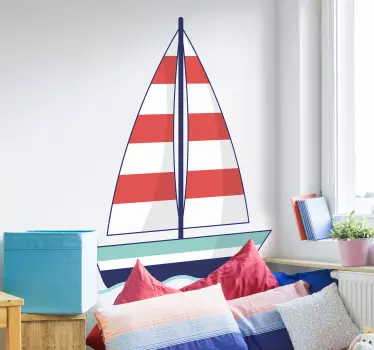 Adesivo de cabeceira barco infantil - TenStickers