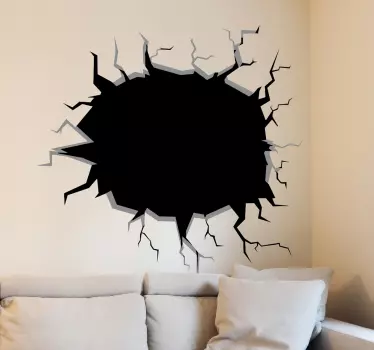 Adesivo de parede buraco na parede - TenStickers