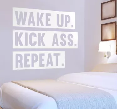 Adesivo de parede com frase motivadora - TenStickers