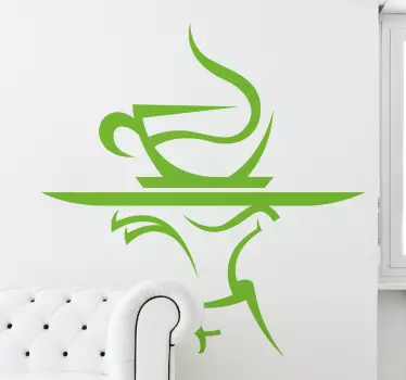 Adesivo de parede cozinha café - TenStickers