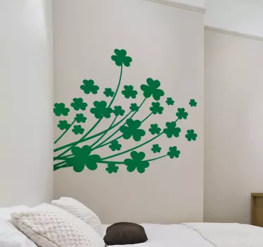 Adesivo de parede de trevos - TenStickers