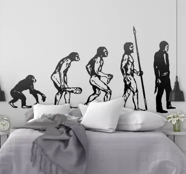 Adesivo de parede evolução humana - TenStickers