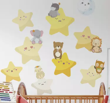 Autocolante decorativo para bebé Estrelas - TenStickers