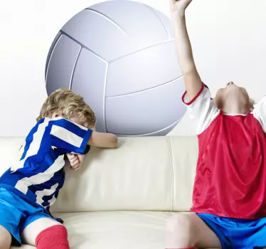 Adesivo de parede infantil voleibol - TenStickers