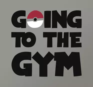 Adesivo de parede pokemnon gym - TenStickers