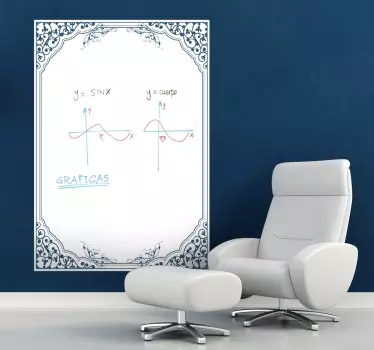 Adesivo de quadro branco clássico - TenStickers