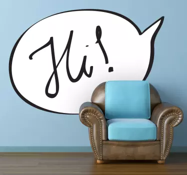 Adesivo de texto em banda desenhada - TenStickers