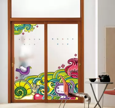 Adesivo de vinil floresta - TenStickers