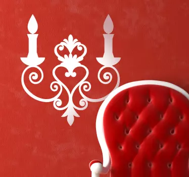 Adesivo decorativo candelabro - TenStickers