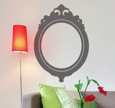 Adesivo decorativo decorativo de espelho vintage - TenStickers