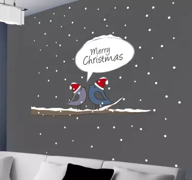 Adesivo decorativo feliz natal - TenStickers