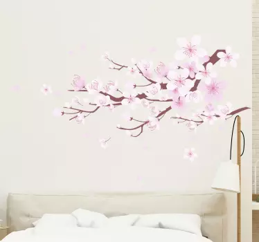 Adesivo decorativo flores árvore flor de cerejeira - TenStickers