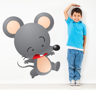 Adesivo decorativo infantil ratinho - TenStickers