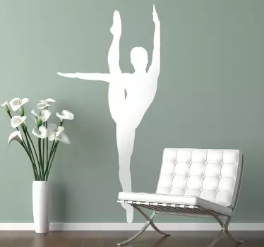 Adesivo decorativo perfil dançarina - TenStickers