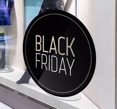 Adesivo elegante Black Friday - TenStickers