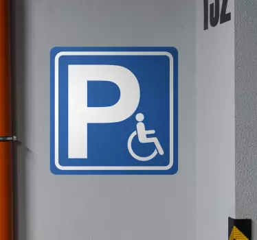 Autocolante estacionamento para Deficientes - TenStickers