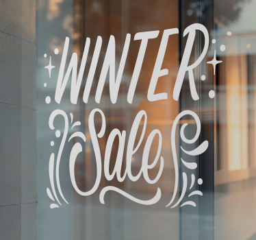 Autocolante de promoção inverno monocromático - TenStickers