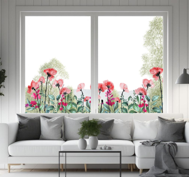 Autocolante animal papoulas floridas - TenStickers
