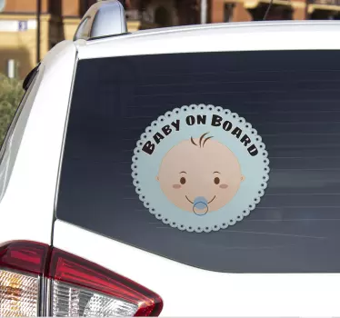 Autocolante animal placa de bebê a bordo - TenStickers