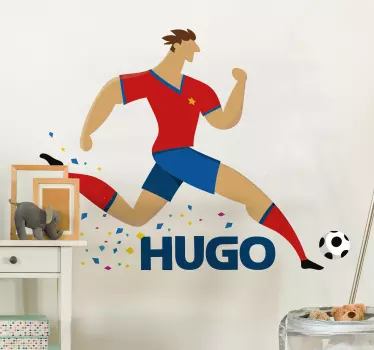 Adesivo futebolista campeão do mundo - TenStickers